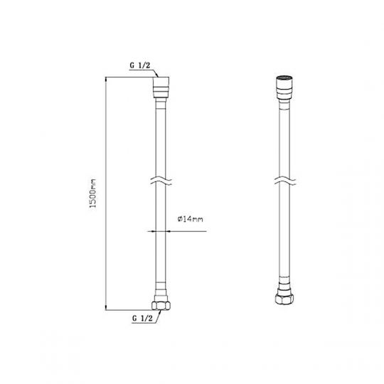 Встраиваемый двухрежимный душевой комплект Vincea VSFW-4212CH схема 20