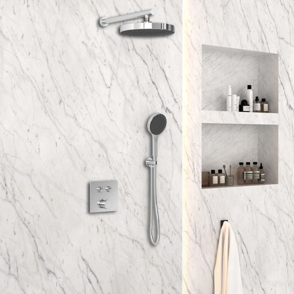 Встраиваемый двухрежимный душевой комплект Vincea VSFW-4I212CH