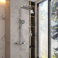 Душевая стойка с каскадным изливом Vincea VSFS-411CH схема 2