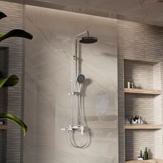 Душевая стойка с изливом Vincea VSFS-413CH схема 2