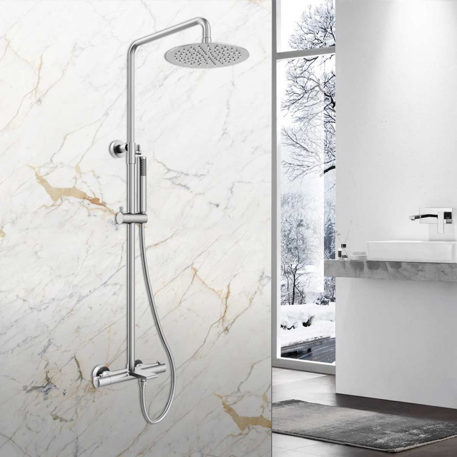 Душевая стойка с изливом Vincea VOGUE VSFS-1V1TCH ФОТО