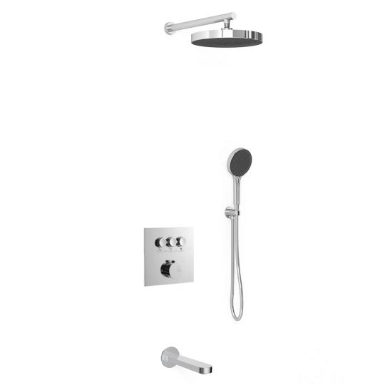 Встраиваемый трехрежимный душевой комплект с изливом Vincea INSPIRE VSFW-431I2CH схема 2 Встраиваемый трехрежимный душевой комплект с изливом Vincea INSPIRE VSFW-431I2CH схема 2