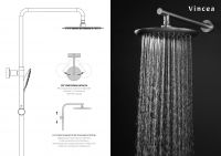 Душевая стойка с изливом Vincea ESSE VSFS-1E1TCH схема 5 Душевая стойка с изливом Vincea ESSE VSFS-1E1TCH схема 5