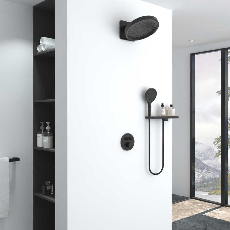 Изображение Встраиваемая душевая система Vincea INSPIRE VSFW-3I22MT3RMB