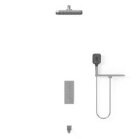 Встраиваемый трехрежимный  душевой комплект с поворотным изливом VSFW-431T1RCH схема 3