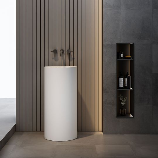 Напольная раковина Vincea Solid Surface VBS-6SP01MW схема 2 Напольная раковина Vincea Solid Surface VBS-6SP01MW схема 2