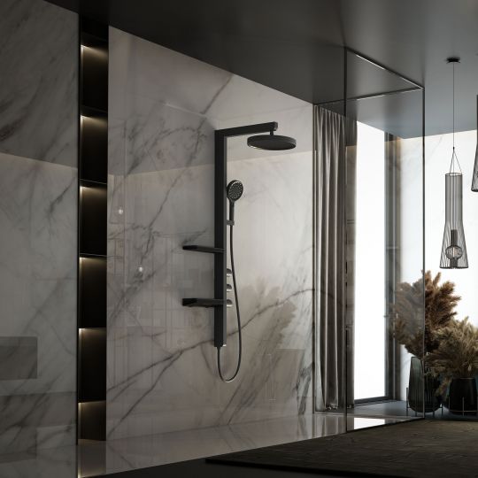 Душевая стойка с изливом Vincea INSPIRE VSFS-3I11MB схема 2