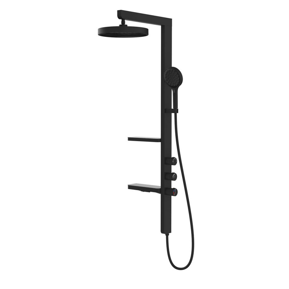 Душевая стойка с изливом Vincea INSPIRE VSFS-3I11MB