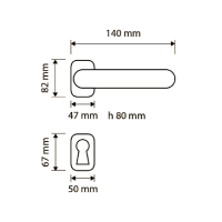 Ручка Linea Cali Ninfa Porcellana 1546 RO 015 схема