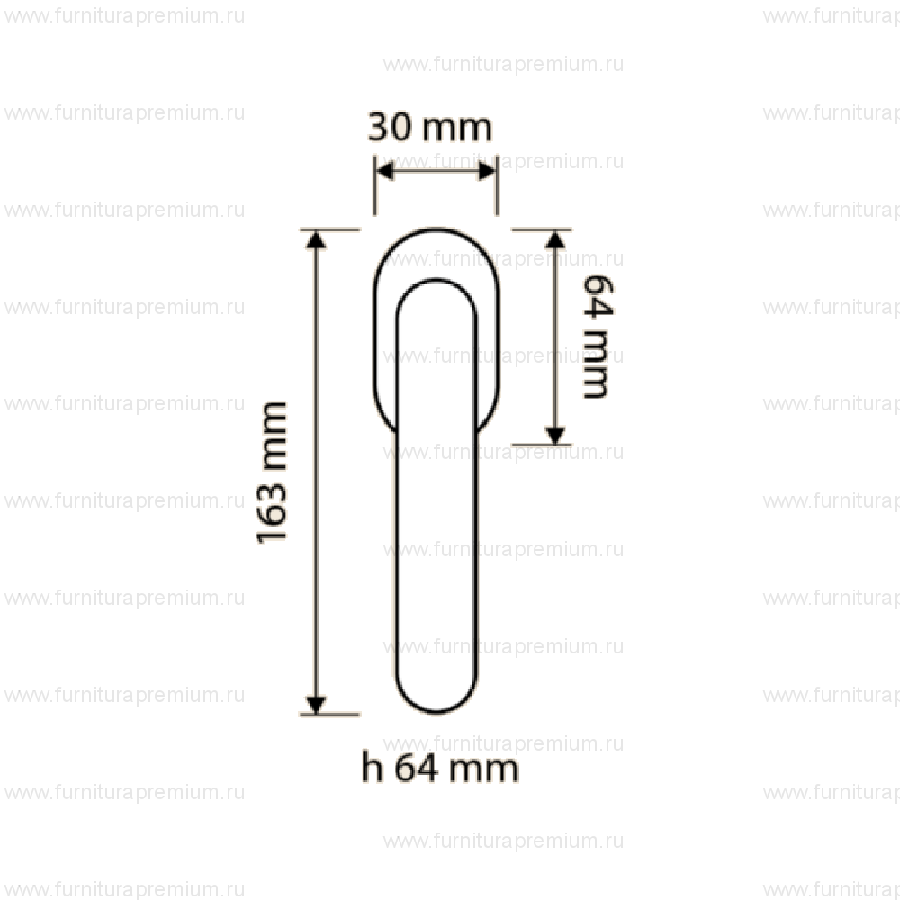 Оконная ручка Linea Cali Opera 1055 DK