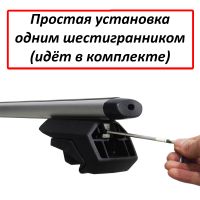 Багажник на интегрированные рейлинги ЕД Арго, аэродинамические дуги