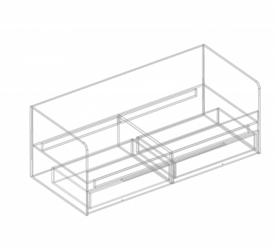 МС "Вита" Кровать с 2 ящиками