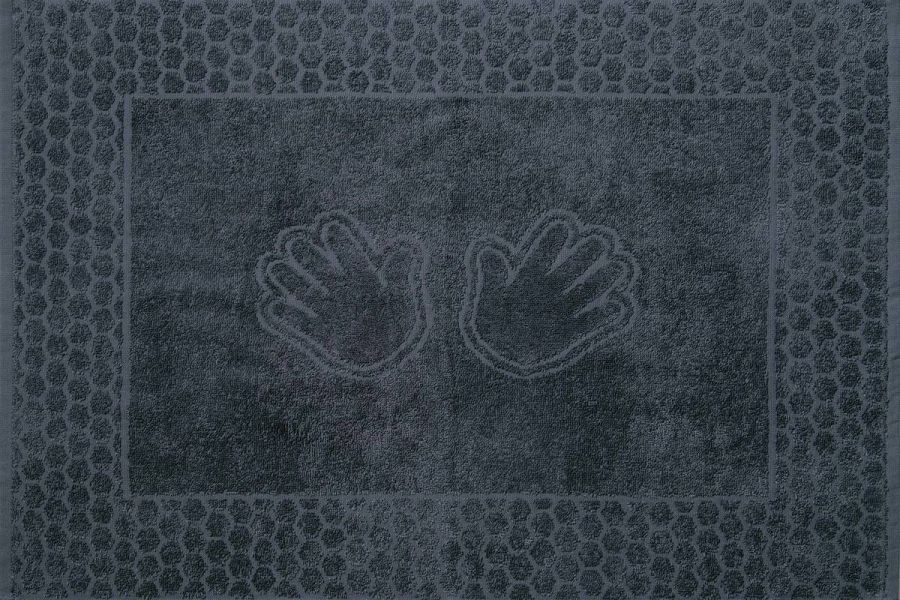 Полотенце махровое Ручки [антрацит]