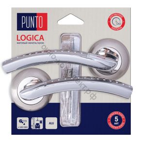Ручка Punto (Пунто) раздельная LM/A R.TL54.LOGICA/HD SN/CP-3 матовый никель/хром ID товара: 45595