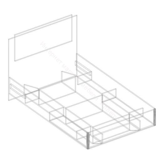 Кровать "Милана" | каркас 1400х2000