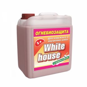 Огнебиозащита White House 10л с Индикатором для Внутренних и Наружных Работ / Вайт Хаус Огнебиозащита