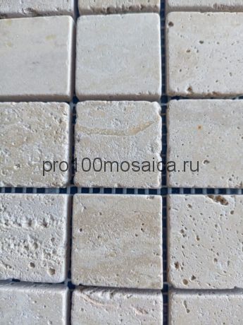 TRAVERTINE CLASSIC Tum. 30х30. Мозаика серия STONE,  размер, мм: 305*305*7 (ORRO Mosaic)