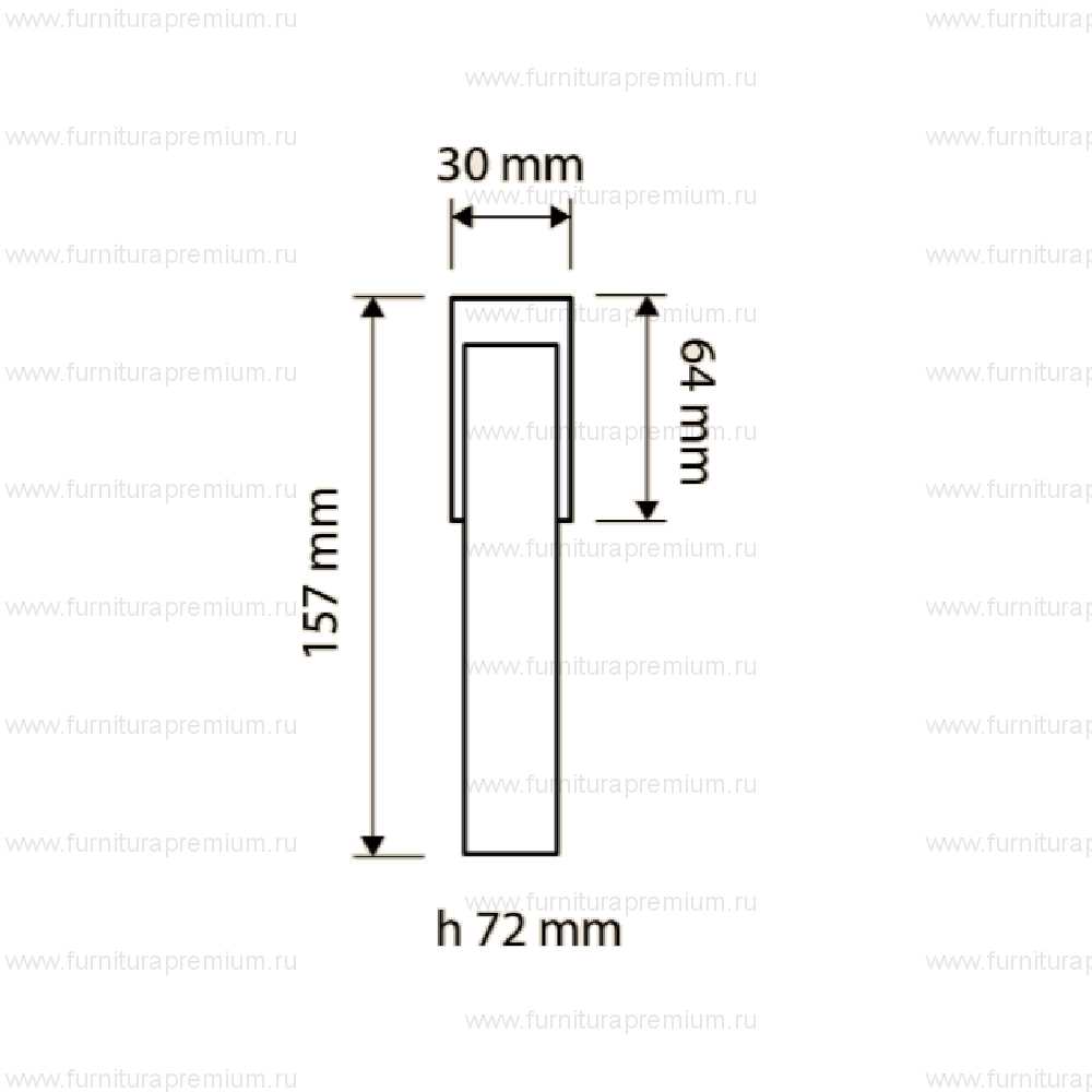 Оконная ручка Linea Cali Slim Pelle 1111 DK