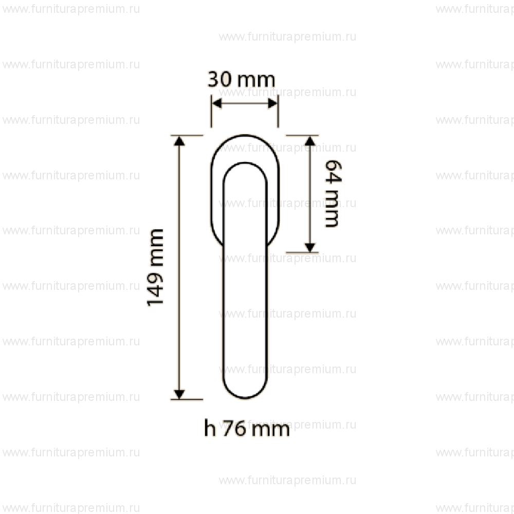 Оконная ручка Linea Cali Vision Zincral 420 DK