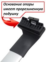 Багажник на крышу Volvo S60 (Y20), 2013-2019, ED Tana, с замком, серебристые крыловидные дуги