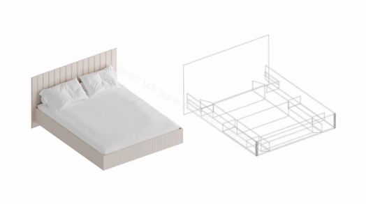 Кровать "Тефия" | каркас 1600х2000
