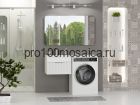 Тумба под раковину Brevita Enfida 60 под стиральную машину подвесная (белая)