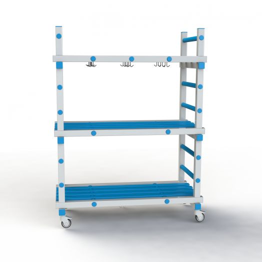 Стеллаж  пластиковый в бассейн 1390x610x1600 мм