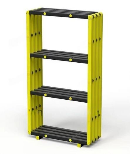 Стеллаж  пластиковый в бассейн 1000х345х1850 мм