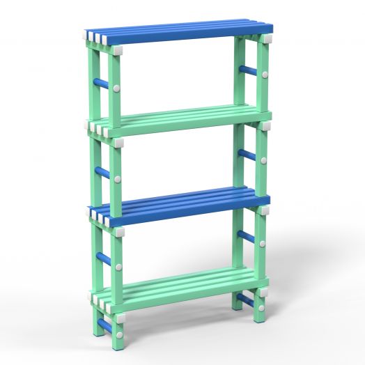 Стеллаж  пластиковый в бассейн 1000х345х1800 мм