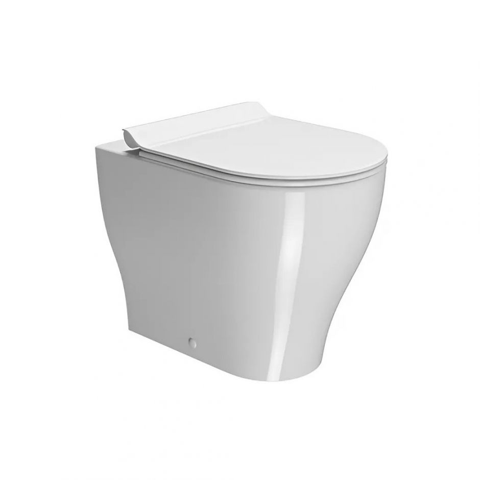 Изображение Пристенный безободковый унитаз GSI Pura 6410 53 x 36 белый глянцевый