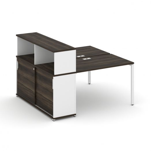 Concept Рабочая станция с опорным шкафом-купе с надставкой низ. CN.DRS-238   1600х1480х1140