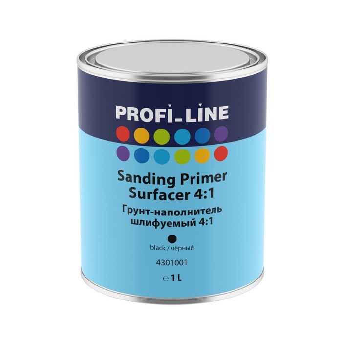 Profi Line Грунт-наполнитель шлифуемый 4:1, черный, объем 1л.