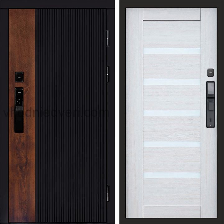 Входная дверь Termo-door ПРЕСТИЖ с электрозамком - Царга Лиственница