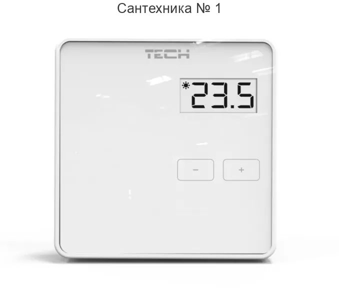 Терморегулятор комнатный двухпозиционный проводной Tech ST-294 v1, белый