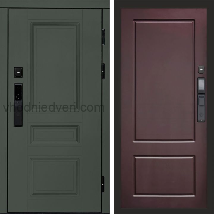 Входная дверь Termo-door ОРЕГОН GREEN с электрозамком - Марсель Шоколад