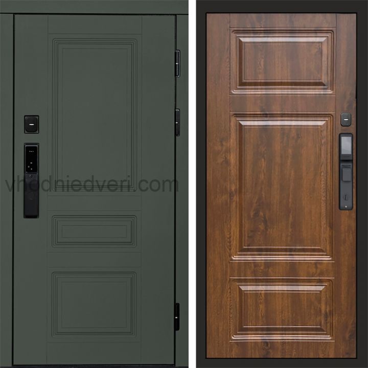Входная дверь Termo-door ОРЕГОН GREEN с электрозамком - Лион Дуб