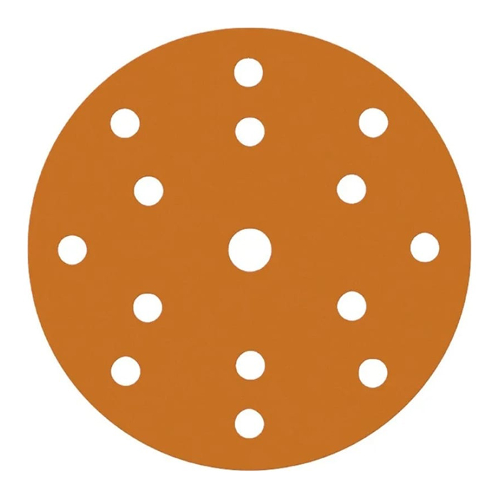 Sandwox Orange Ceramic Шлифовальный диск на бумажной основе, 15 отверстий, Р40, 150мм., в упаковке 50шт.