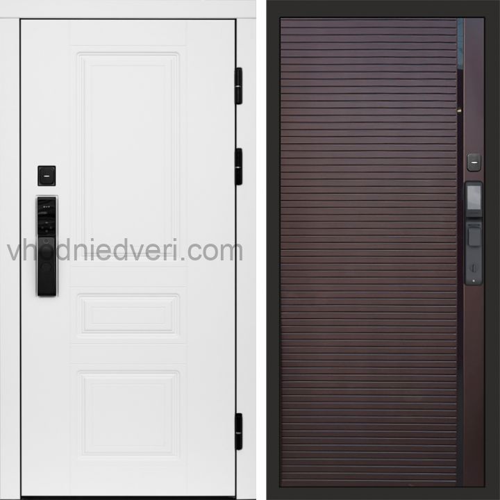 Входная дверь Termo-door ОРЕГОН WHITE с электрозамком - Porte Шоколад