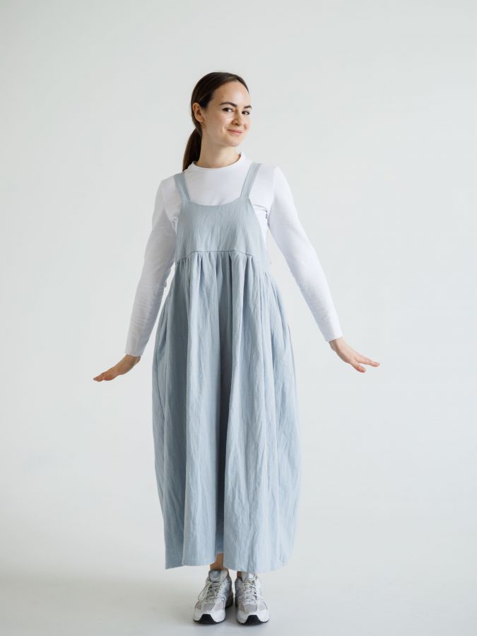 Сарафан Ortica из крапивы голубой