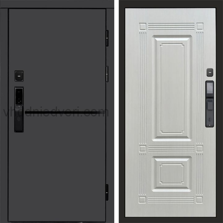 Входная дверь Termo-door ТРЕНД ГРАФИТ с электрозамком - Мадрид Лиственница
