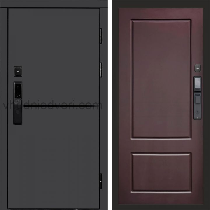 Входная дверь Termo-door ТРЕНД ГРАФИТ с электрозамком - Марсель Шоколад