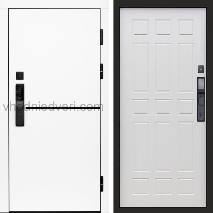 Входная дверь Termo-door ТРЕНД WHITE с электрозамком - Спарта Лиственница