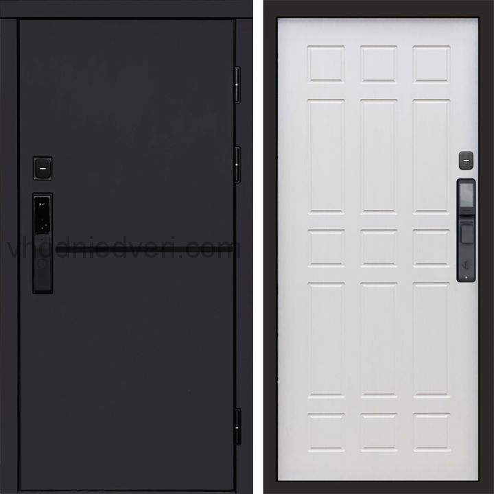 Входная дверь Termo-door ТРЕНД BLACK с электрозамком - Спарта Лиственница