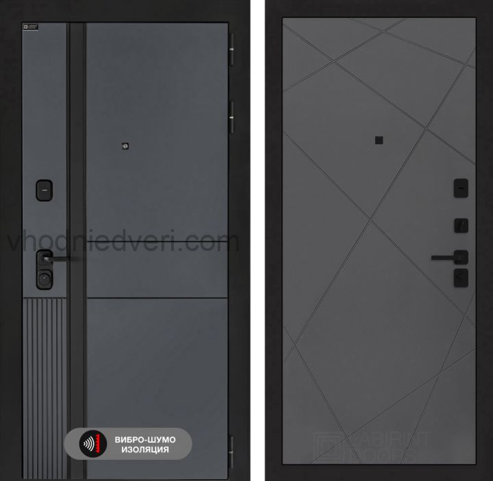 Входная дверь Лабиринт EVOLAB - 24 Графит софт