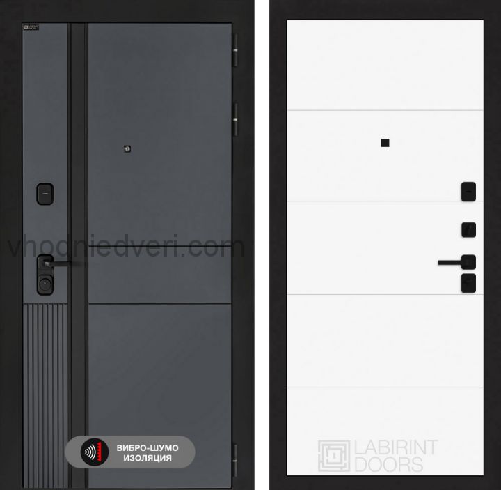 Входная дверь Лабиринт EVOLAB - 13 Белый софт