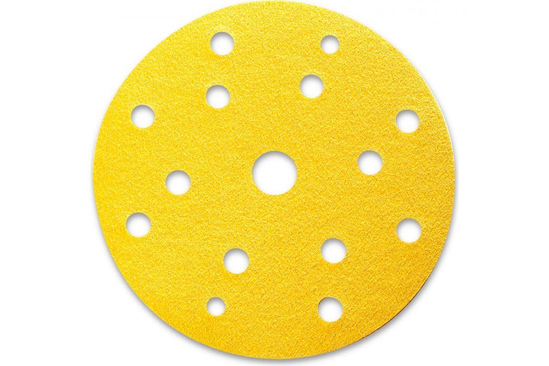 Abraform Шлифовальный круг на липучке  GOLD Classic 150мм; 15отв., P60, в упаковке 50шт.