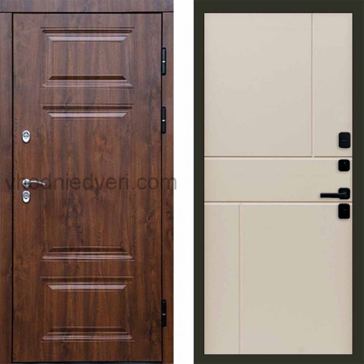 Входная дверь Termo-door Премиум Дуб - Горизонт Слоновая кость