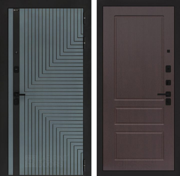 Входная дверь Лабиринт CREDOR 03 Орех премиум