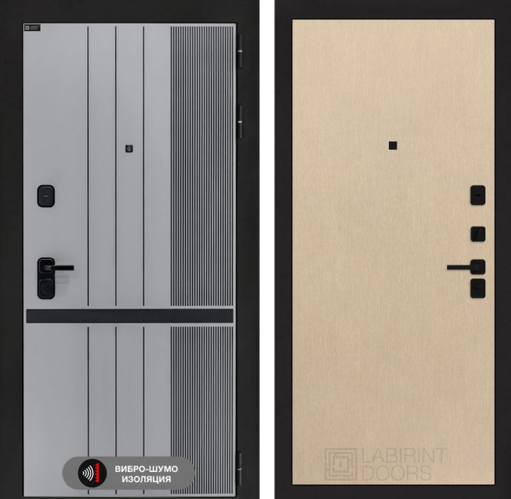 Дверь входная Лабиринт SKYLAB 05 Венге светлый