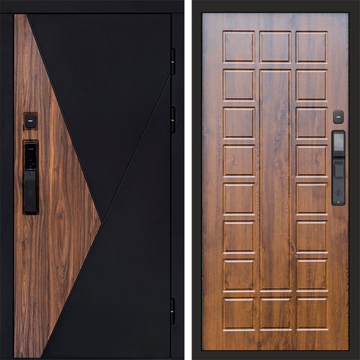 Входная дверь Termo-door МАТРИКС с электронным замком Престиж дуб